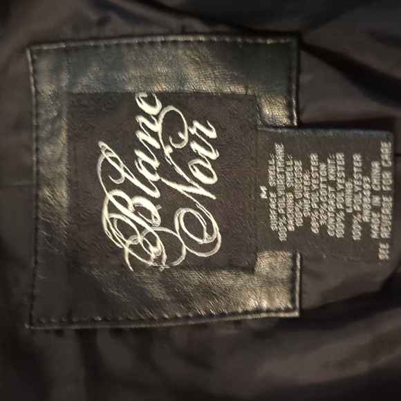 Blank Noir Buckle Moto Grunge Jacket With Defects sz M - Picture 8 of 9